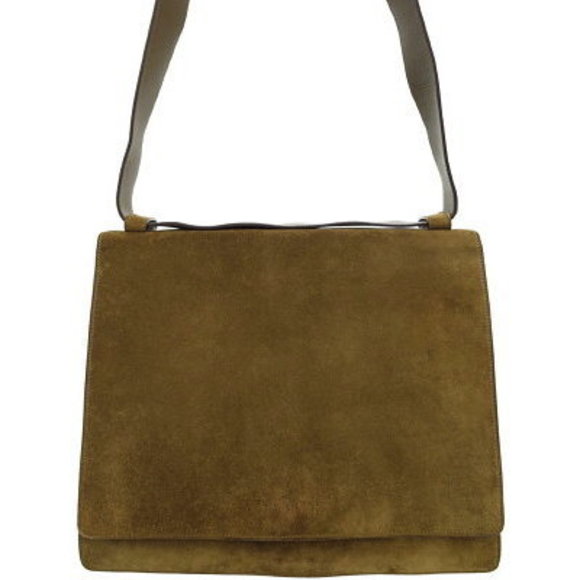 Gucci Suede Messenger Bag Shoulder Bag - Picture 1 of 8